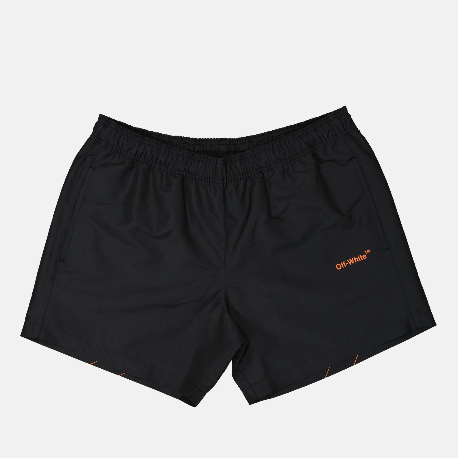 Beachwear Maillot de bain Diag Off-White Noir Homme