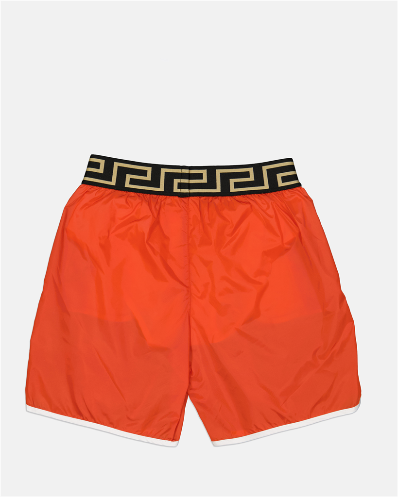 의류 Short de bain Greca Versace 빨간색 어린이들