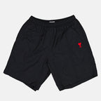 Short de bain long Ami de Coeur noir