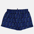 Moda mare Short de bain monogrammé Dsquared2 Blu Homme