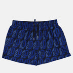 Moda mare Short de bain monogrammé Dsquared2 Blu Homme