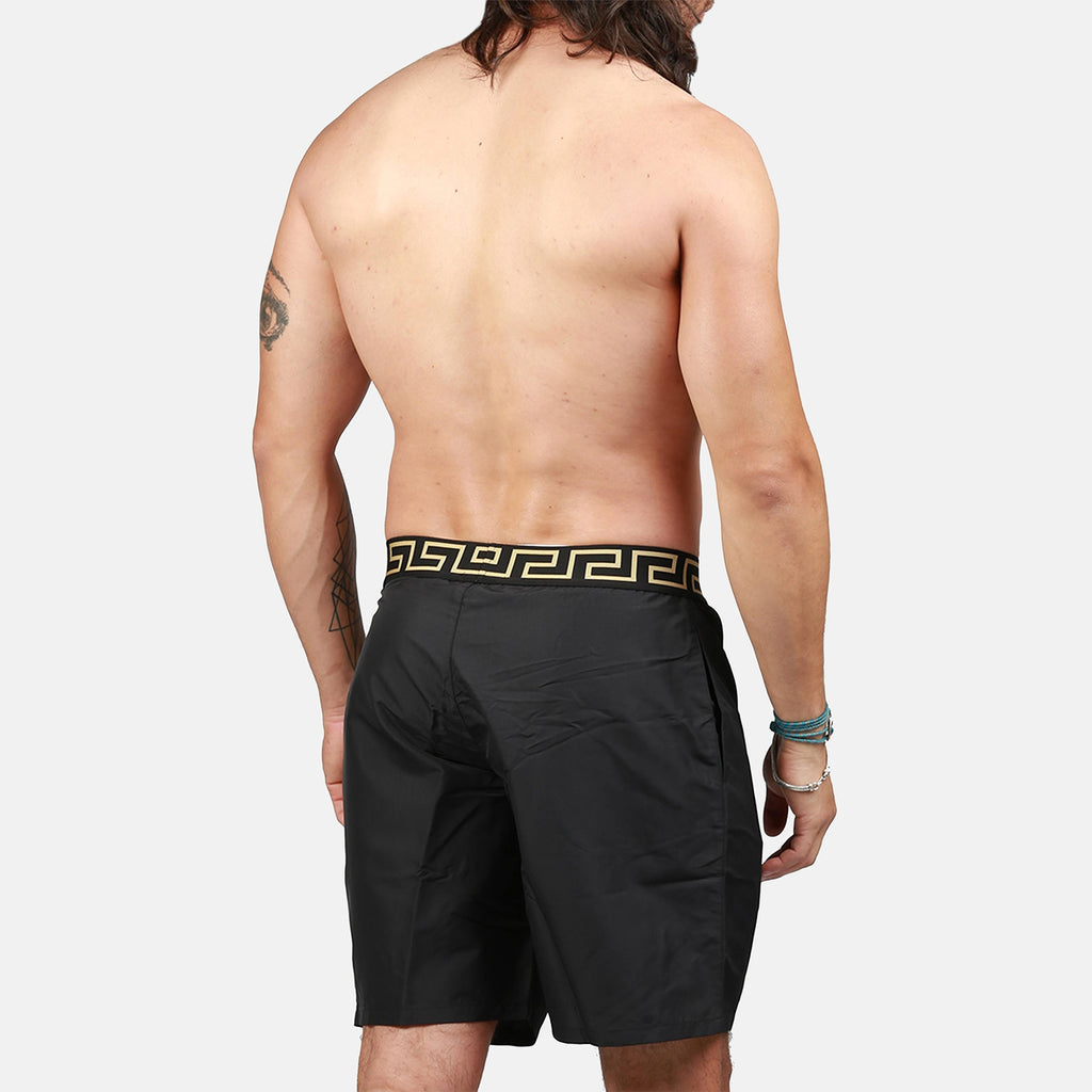 ビーチウェア メドゥーサ スイムショーツ Versace 黒 男