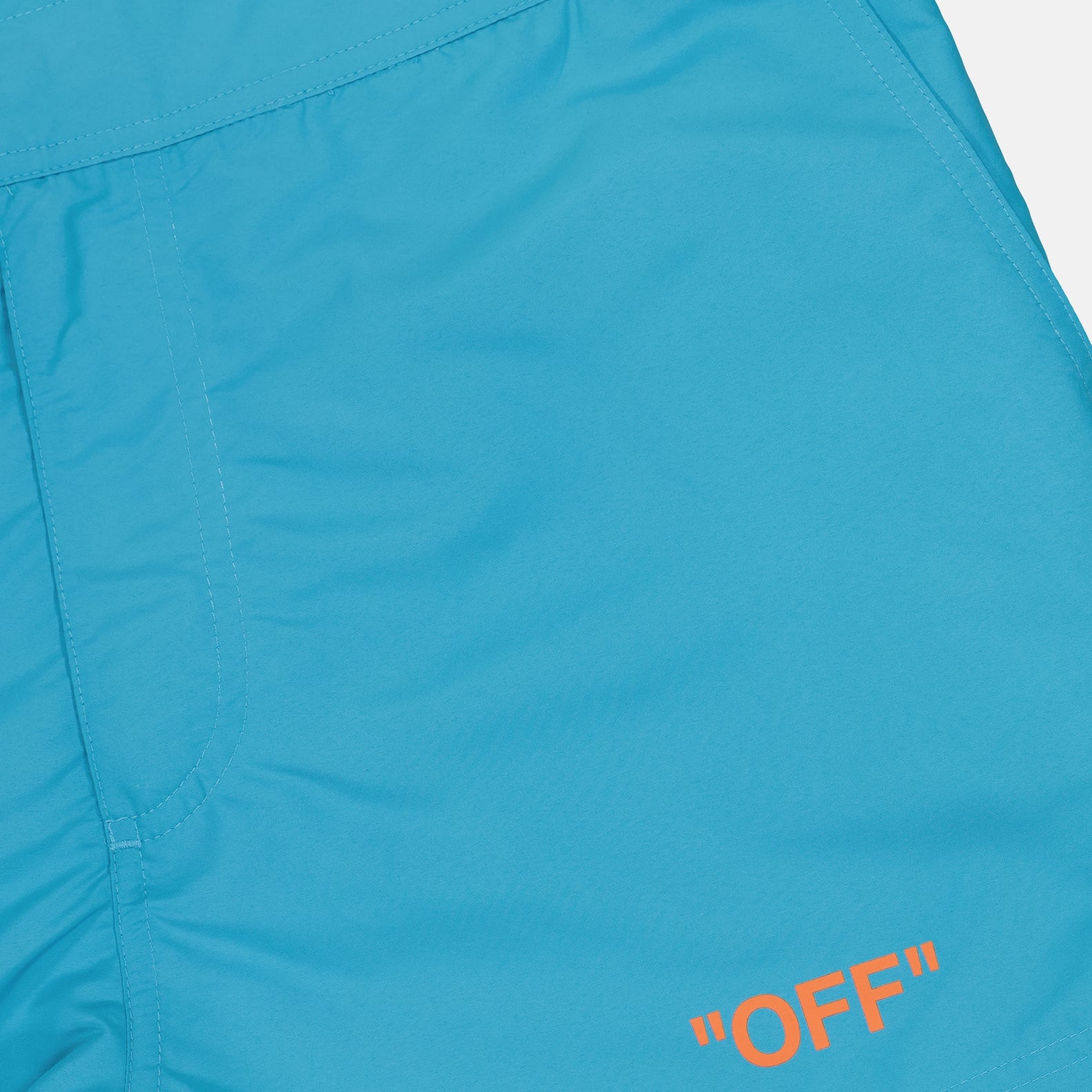 ビーチウェア オフクォート スイムショーツ Off-White 青 男