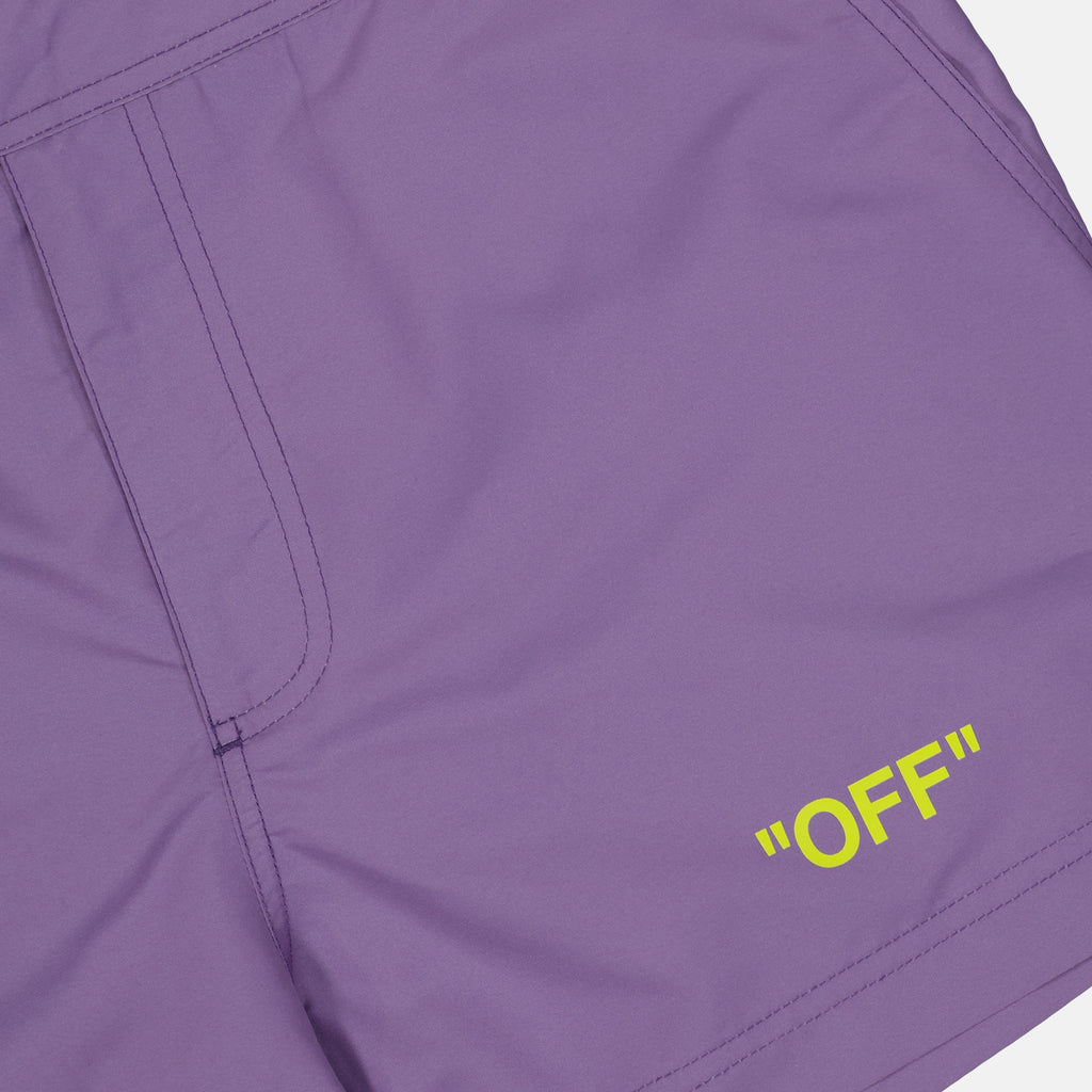 Moda mare Short de bain Off Quote Off-White Viola Homme