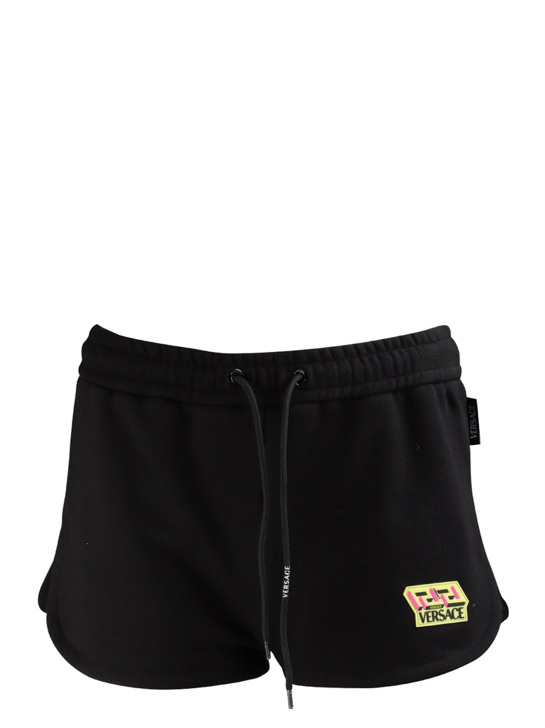 팬츠 Short en coton La Greca Accent Versace 검은색 Femme