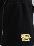 팬츠 Short en coton La Greca Accent Versace 검은색 Femme