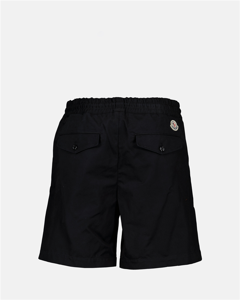 반바지 코튼 반바지 Moncler 블랙 남성