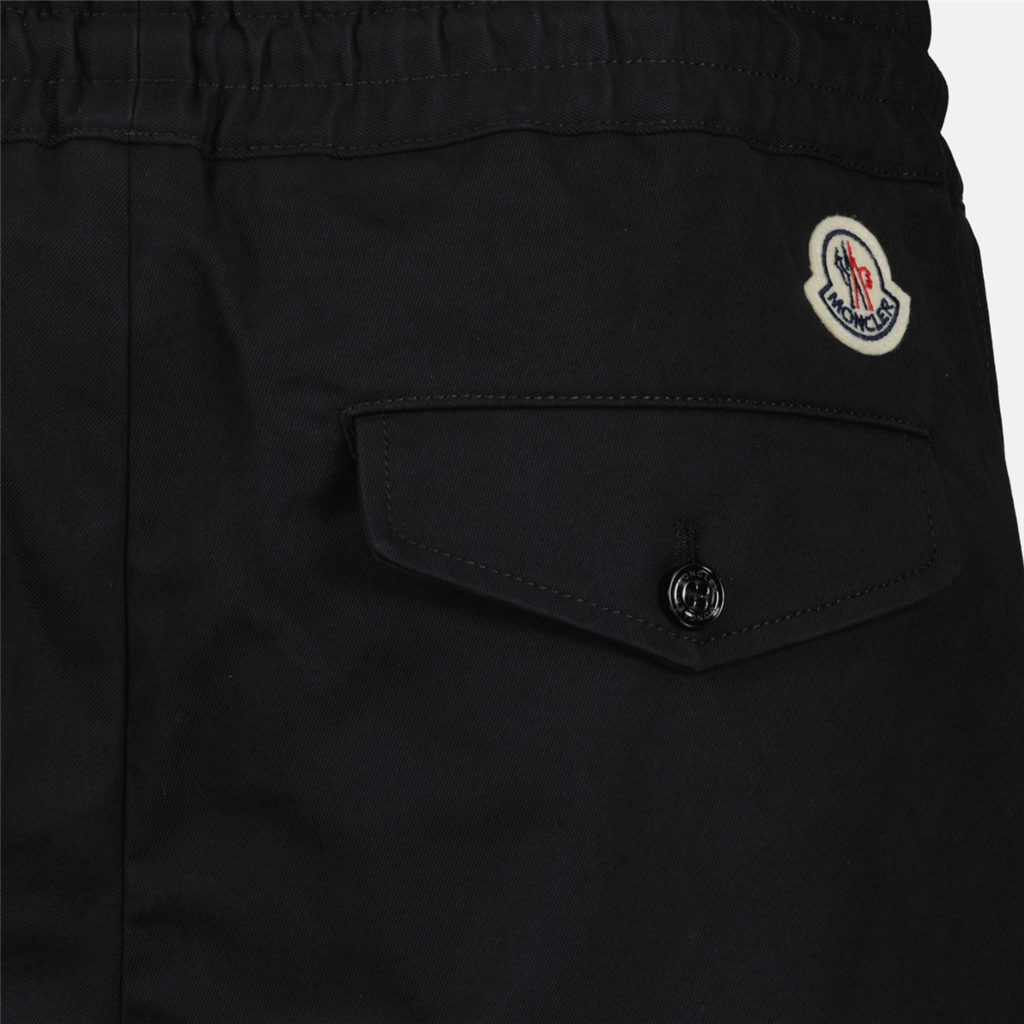 반바지 코튼 반바지 Moncler 블랙 남성