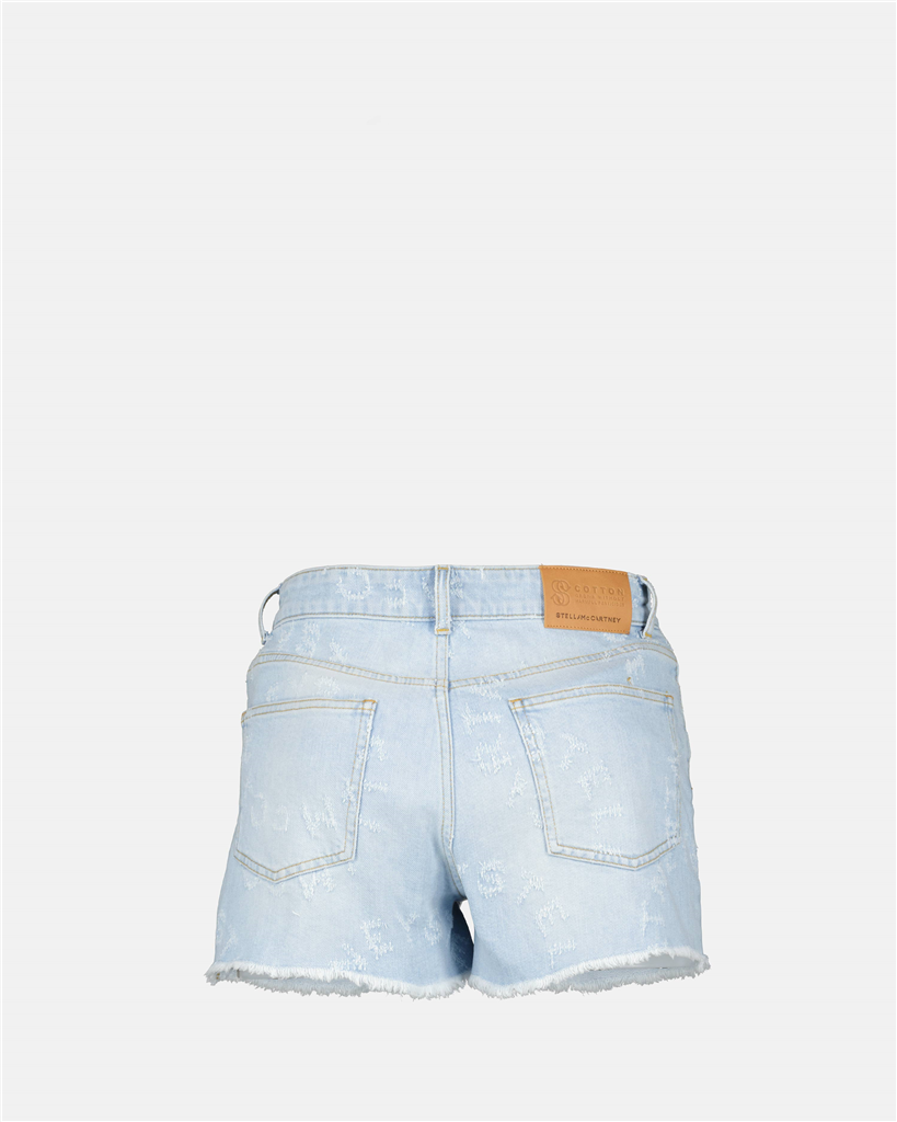 쇼츠 Short en denim Stella McCartney 파란색 Femme
