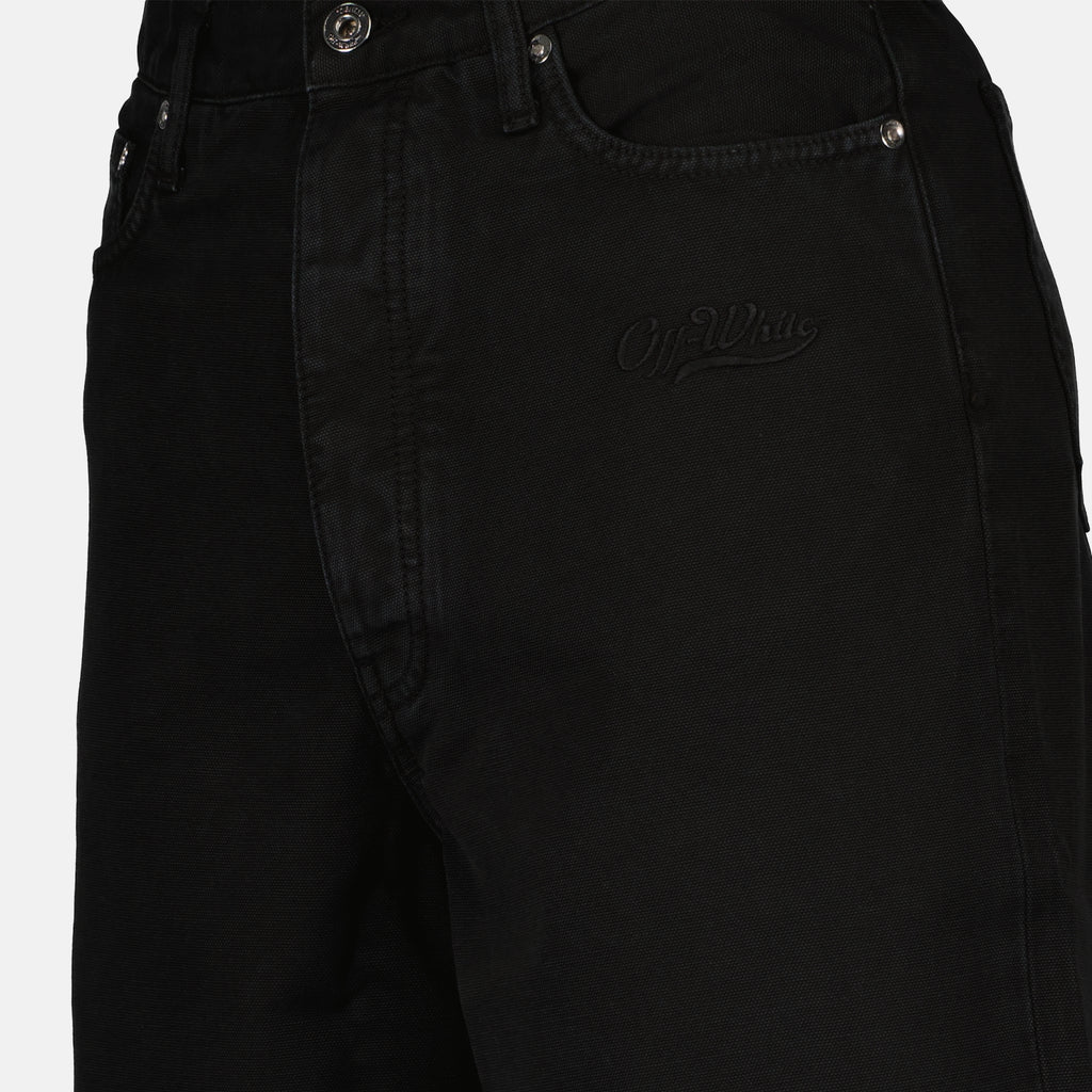 Shorts Short en denim Off-White Preto Homme
