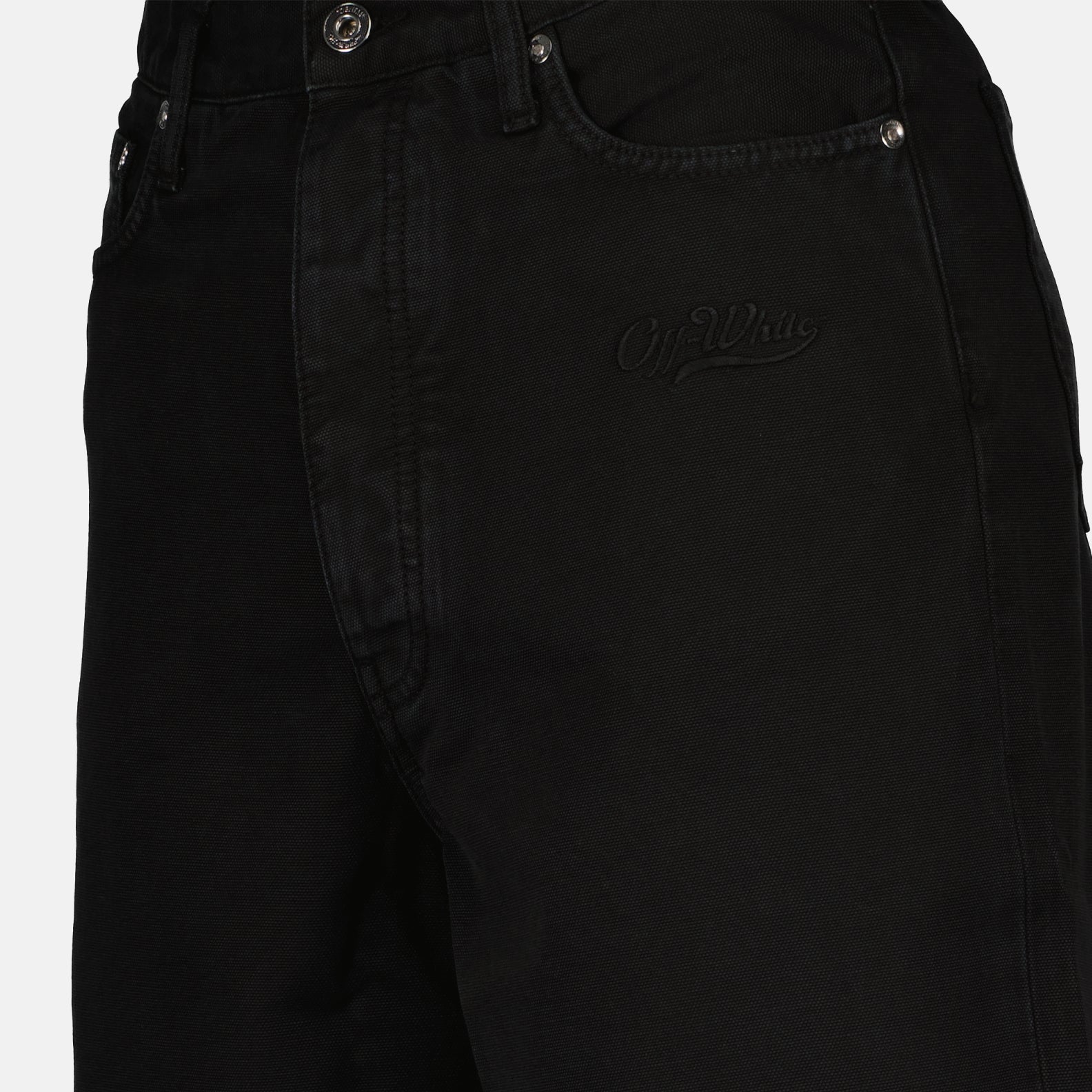 Shorts Short en denim Off-White Preto Homme
