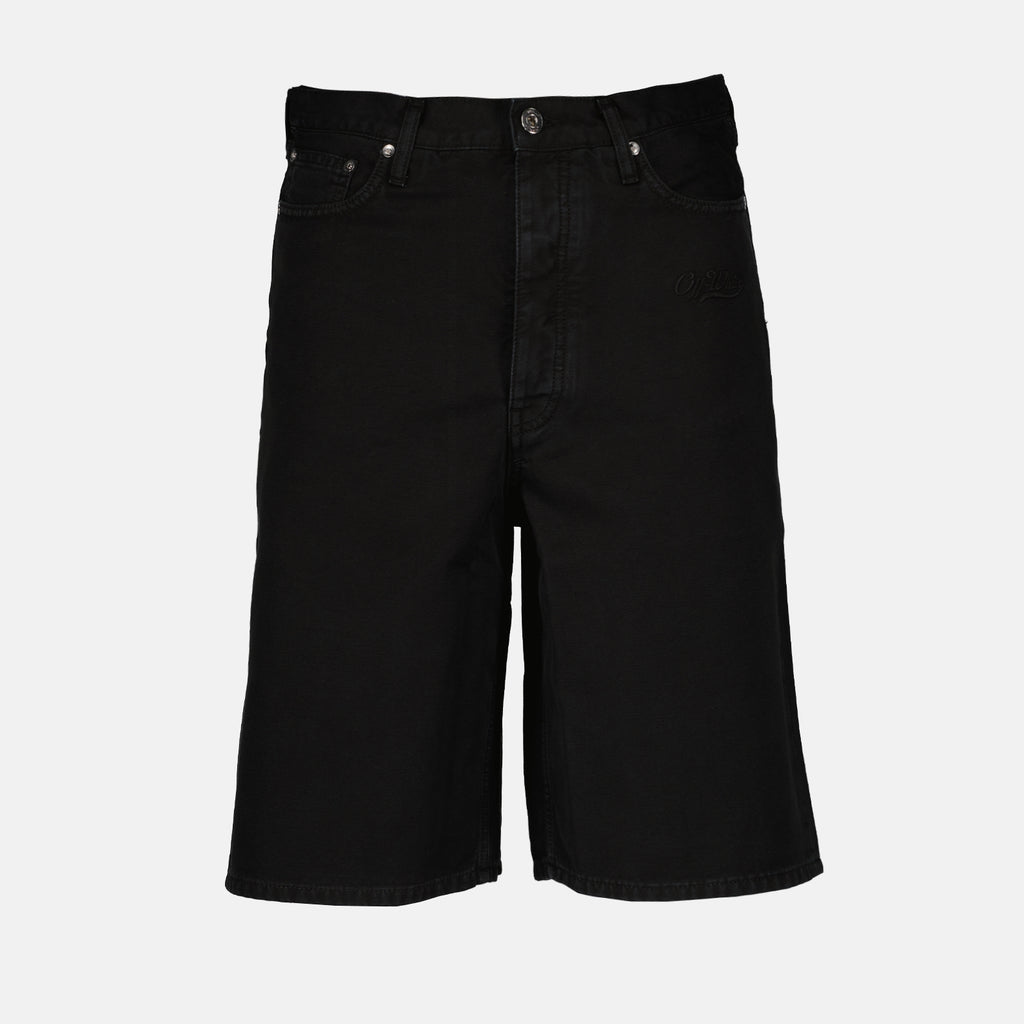 Shorts Short en denim Off-White Preto Homme
