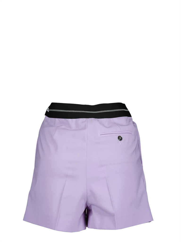 Shorts Short en laine MSGM Púrpura Femme