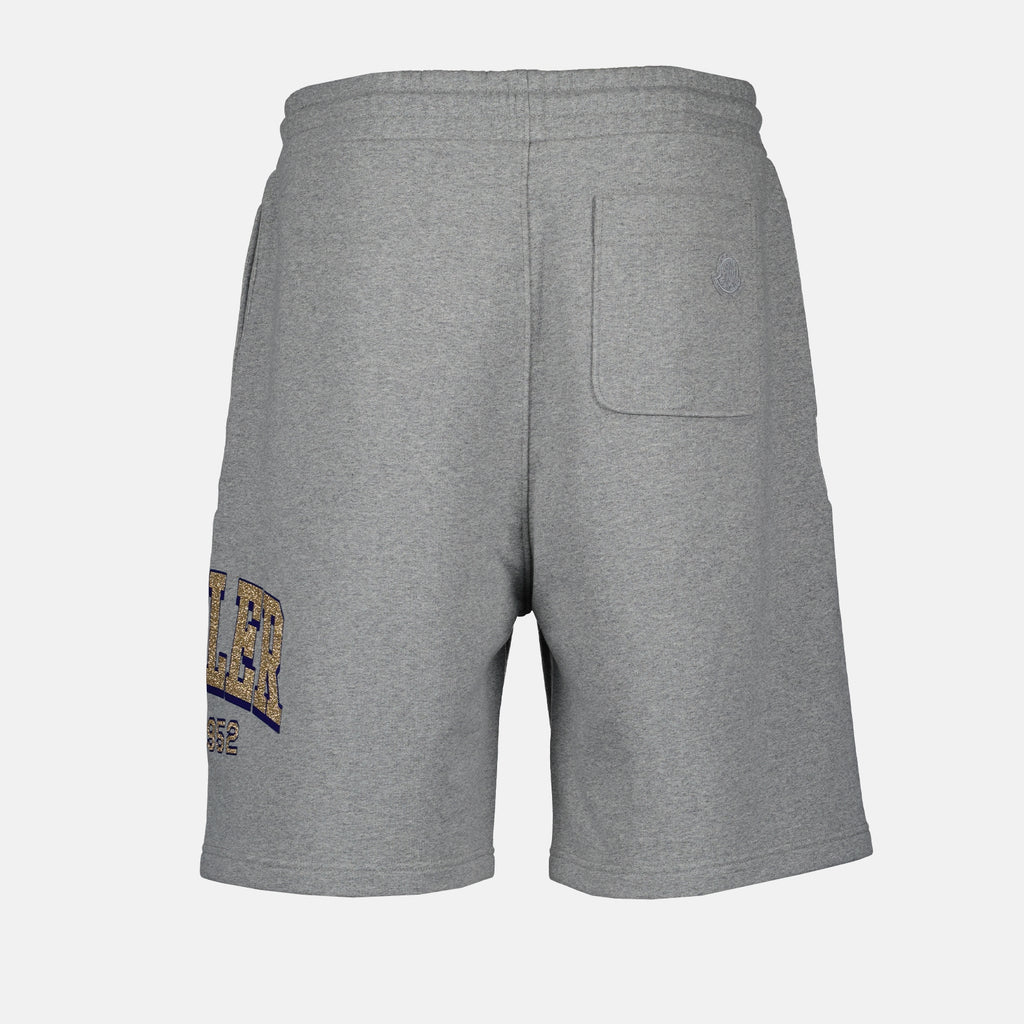 Shorts Calças de Moleton Moncler Cinza Homme