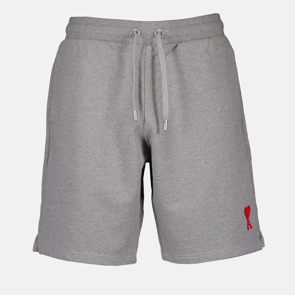 Shorts Short en molleton Ami PARIS Gris Unisexe