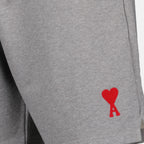 Shorts Short en molleton Ami PARIS Gris Unisexe