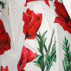 Shorts Short à imprimé Coquelicot Dolce & Gabbana Weiß Femme