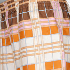 Short en soie Check abstrait
