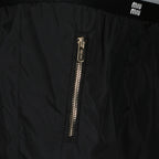 Shorts Short en soie technique Miu Miu Schwarz Femme