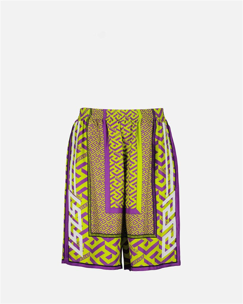 Shorts Short Greca Versace Violet Homme