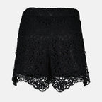 Shorts Shorts de Encaje de Macramé Burberry Negro Femme