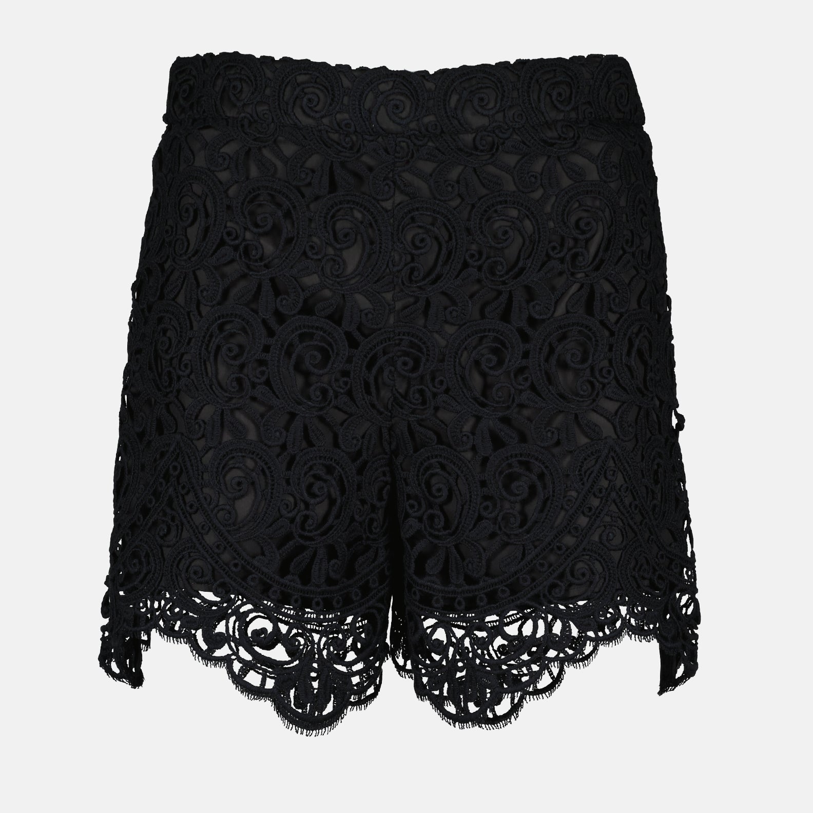 Shorts de Encaje de Macramé