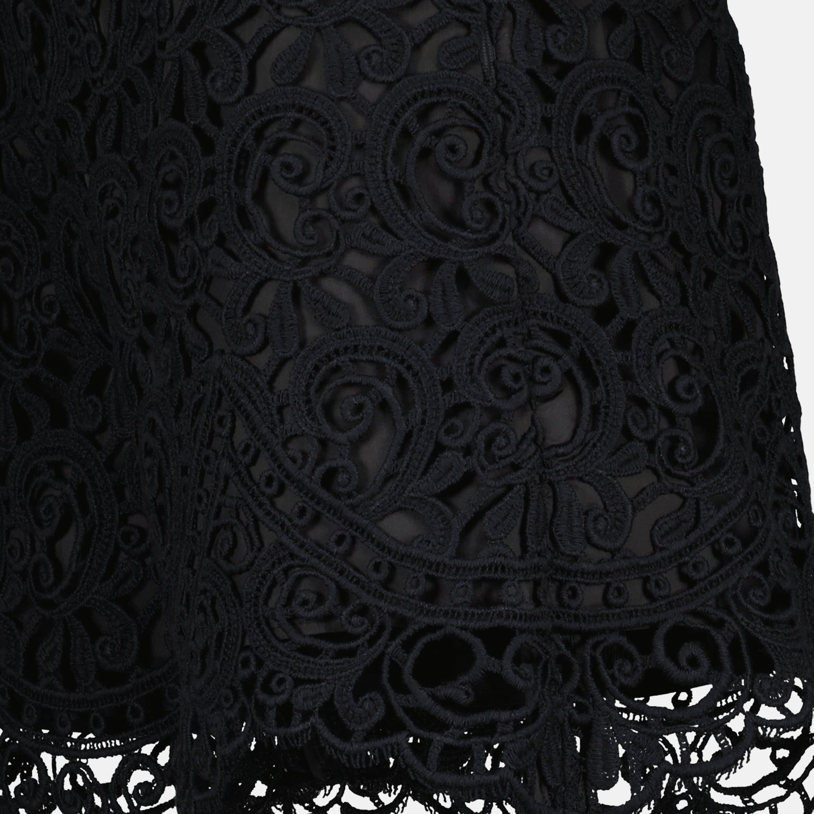 Shorts Shorts de Encaje de Macramé Burberry Negro Femme