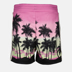 Shorts Short Pink Sunset Palm Angels Violet Homme