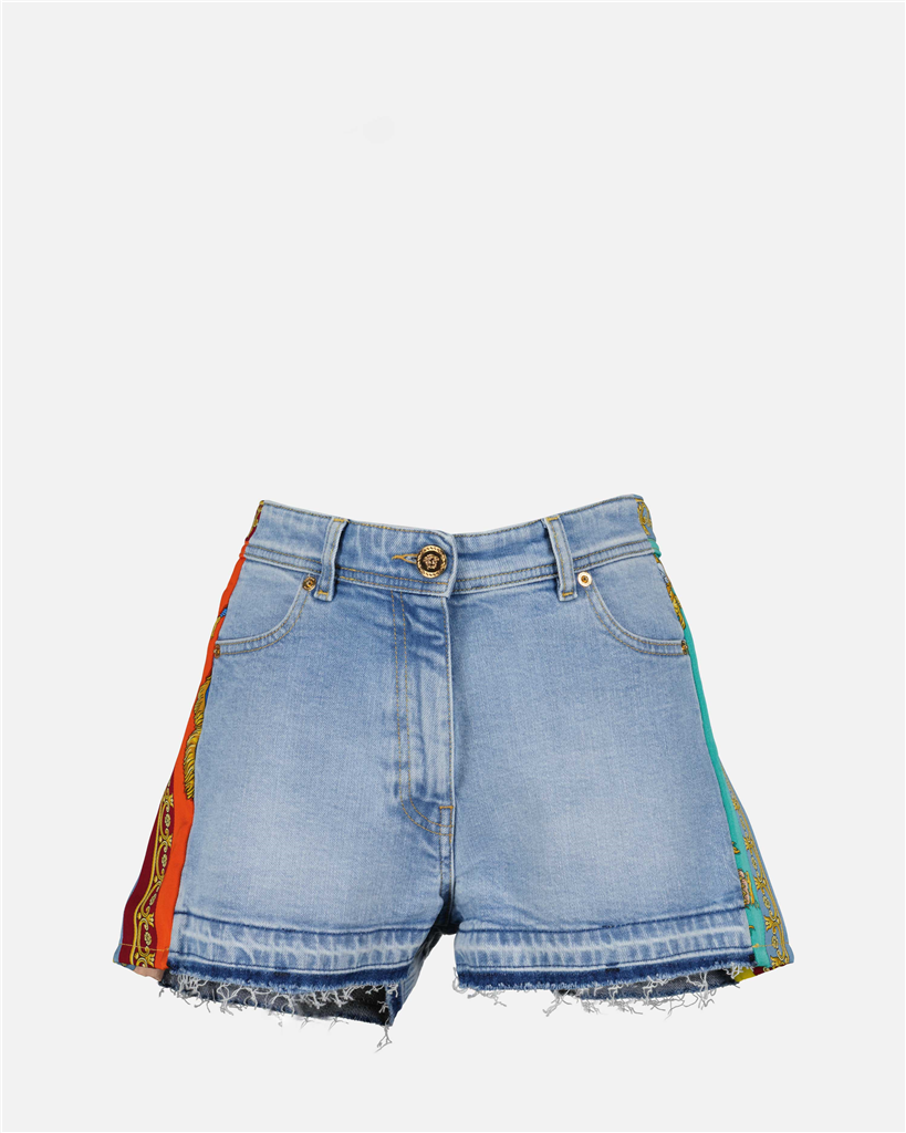 팬츠 Short Royal Rebellion Versace 파란색 Femme