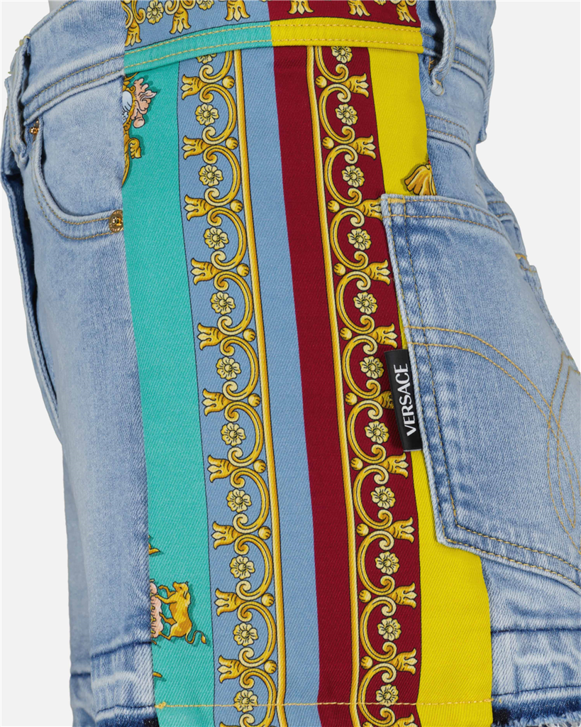 팬츠 Short Royal Rebellion Versace 파란색 Femme