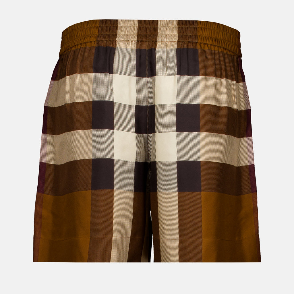 Shorts Short à carreaux Burberry Marrone Femme