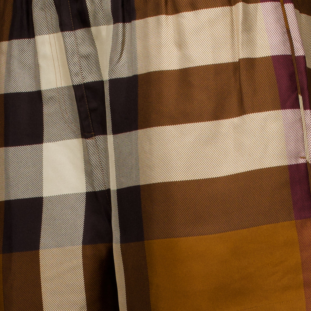 Shorts Short à carreaux Burberry Marrone Femme
