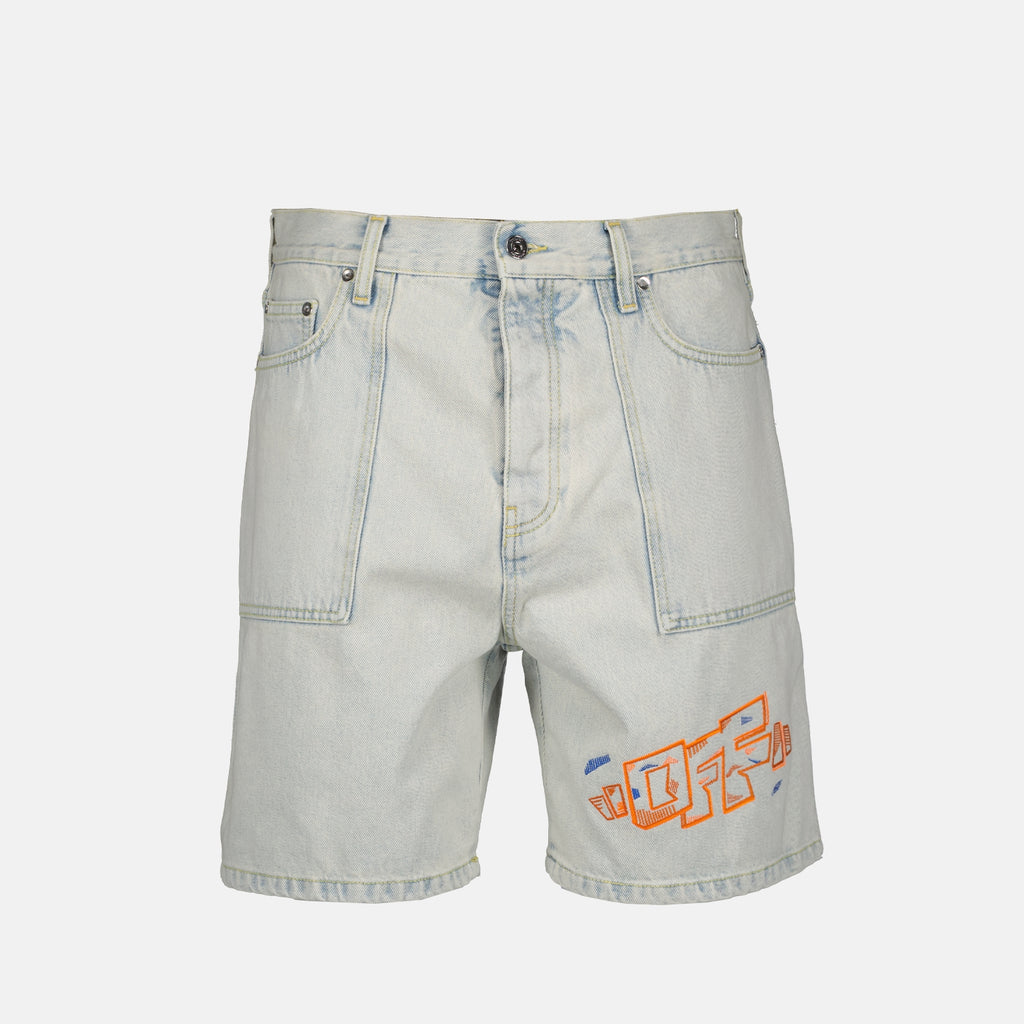 Shorts Short Utility Off-White Blau Homme