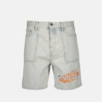 Shorts Short Utility Off-White Blau Homme