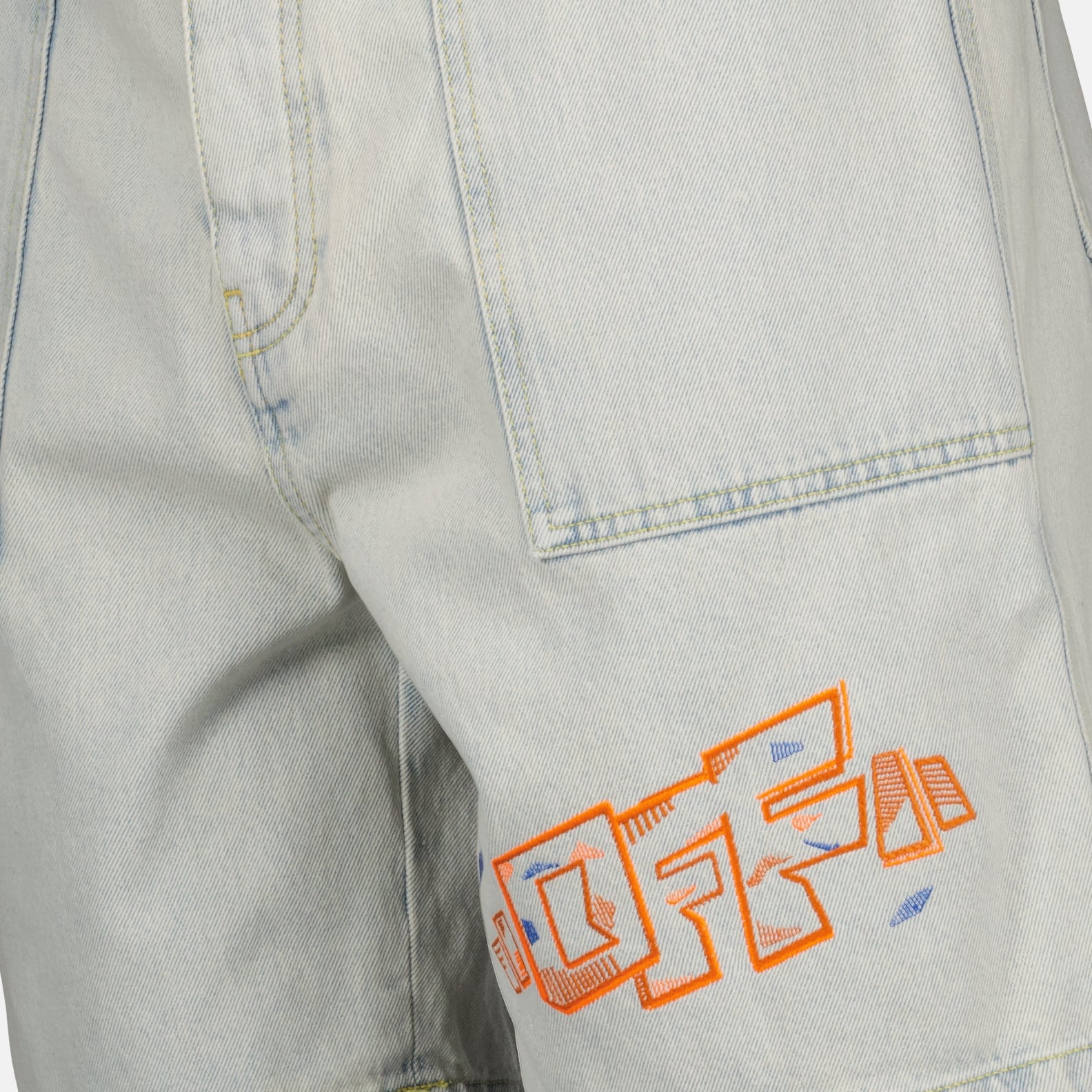 Shorts Short Utility Off-White Blau Homme