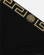 アンダーウェア・ホームウェア メデューサ グレカ ブリーフ Versace 黒 女性