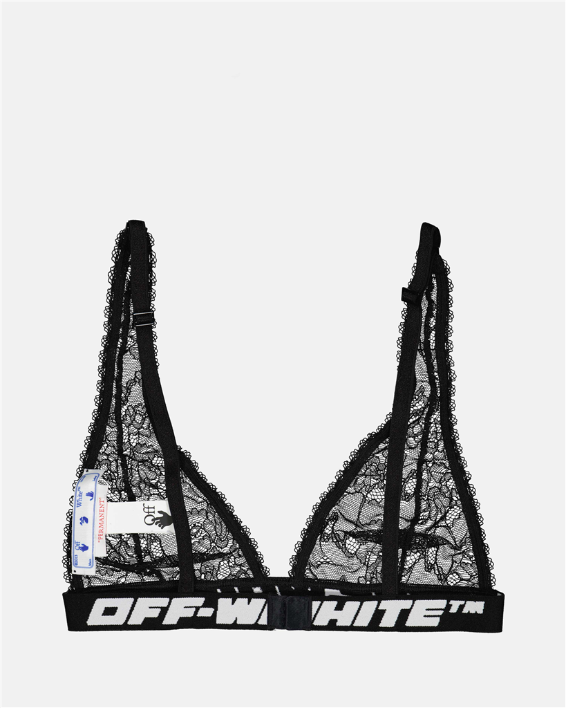 Underwear and homewear Lace bra Off-White Black Women