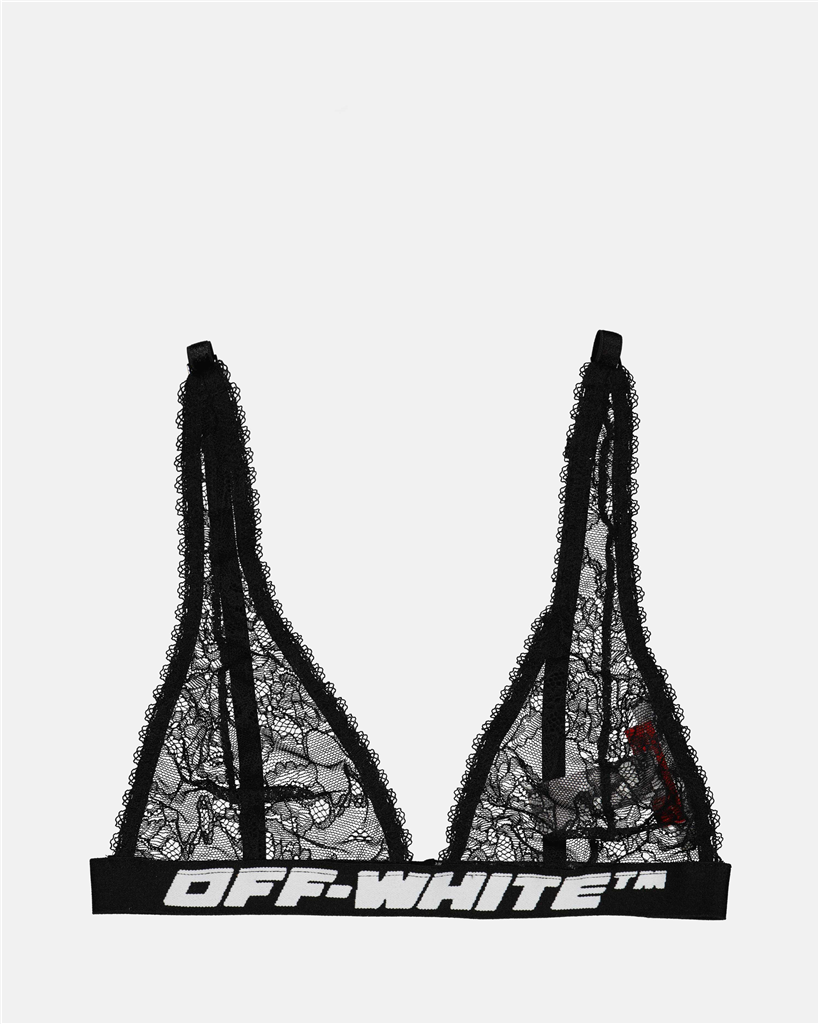Underwear and homewear Lace bra Off-White Black Women