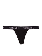 Ropa interior y homewear String à logo Versace Negro Femme