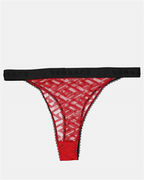 Roupa íntima e homewear String Greca Versace Vermelho Femme