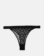 Underwear and homewear Greca Signature Thong Versace Black Women