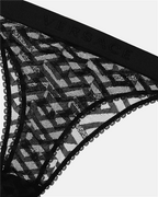 Underwear and homewear Greca Signature Thong Versace Black Women