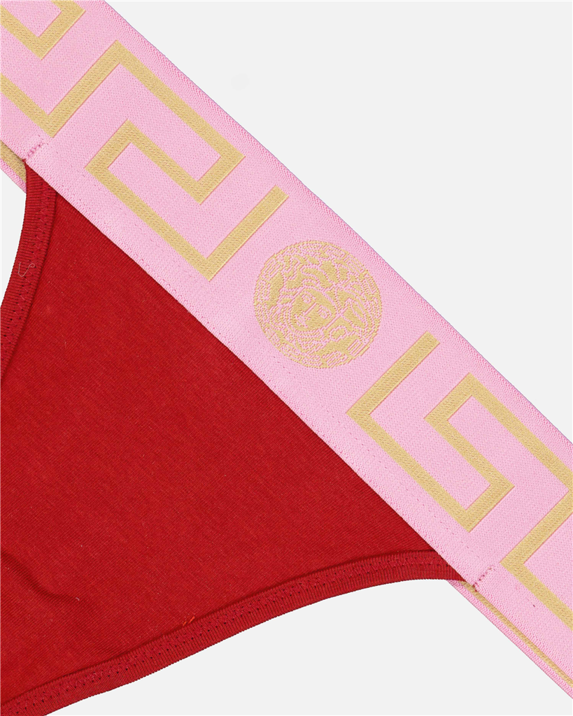 Ropa interior y homewear String Medusa Greca Versace Rojo Femme