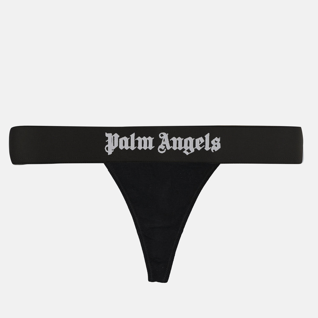 Ropa interior y homewear String à logo Palm Angels Negro Femme