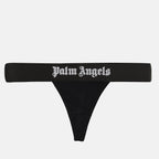 Ropa interior y homewear String à logo Palm Angels Negro Femme