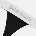 Intimo e homewear String à logo Palm Angels Nero Femme