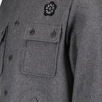 Chemises Surchemise en laine grise Kenzo Gris Homme