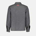 Chemises Surchemise en laine grise Kenzo Gris Homme