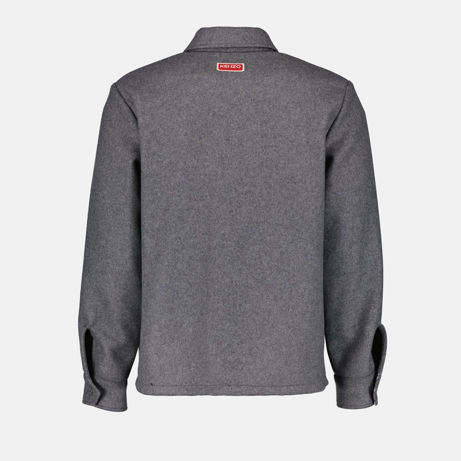 Chemises Surchemise en laine grise Kenzo Gris Homme