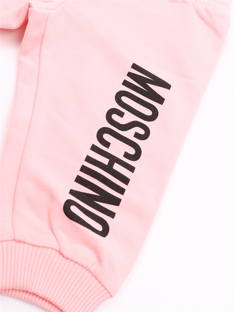 의류 Survêtement à logo Moschino 분홍색 어린이들